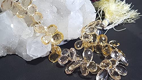 Héliodore facetté perles de béryl jaune pour ateliers créatifs et colliers