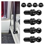 4PCS 10mm Ball Stud Kit Includes Nuts,5/16-18 Thread x 3/5