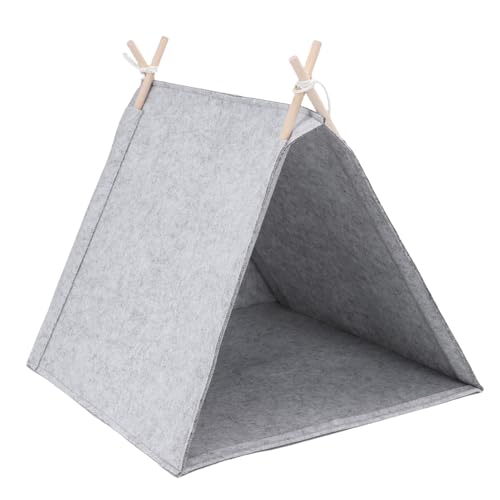 POENVFPO Cama para Tienda de Campaña Tipi para Perros, Casa Tipi Portátil, Lavable, Transpirable, para Perros Pequeños y Gatos, Todas Las Estaciones