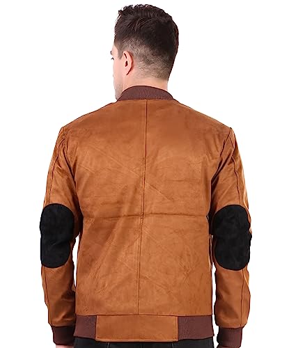 Image of Leather Retail Men's Suede Faux Leather Jacket
