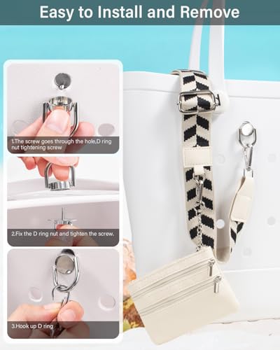 Image of 3 in 1 Strap for Bogg Bag& Clip and Go Strap for Phone with Wallet Crossbody Phone Lanyard Cellphone Lanyard for Women
