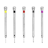 Mini Destornillador Plano : Juego Práctico Para Reparar Relojes, Reemplazar La Batería Del Reloj, Quitar El Tornillo De La Correa Del Reloj, Reparar Anteojos, Trabajos De Joyería Y Reparación Electrónica.