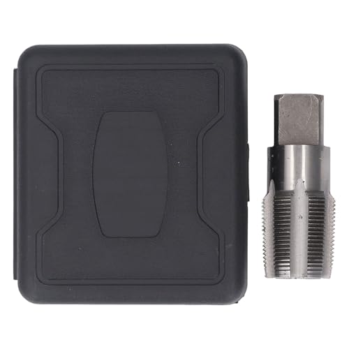 1-1/4 Inch NPT Pipe Tap High Speed Steel Plumbing Thread Maintenance Tool Kit for Plumbers Mechanics with Storage Box