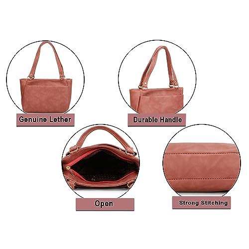 Image of Women Handbags Shoulder Hobo Bag Purse Trendy Casual Lightweight Slingbag (Pink)