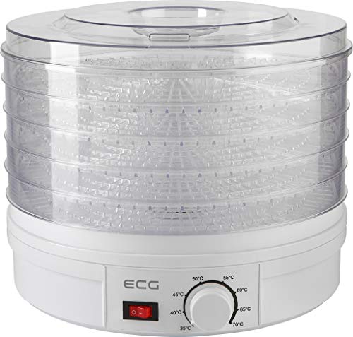 ECG SO 375 250 W zum Trocknen von Obst, Gemüse, Kräutern, Fleisch und sonstigen Lebensmitteln, samt fünf Fächer 32 cm… – Bild 3