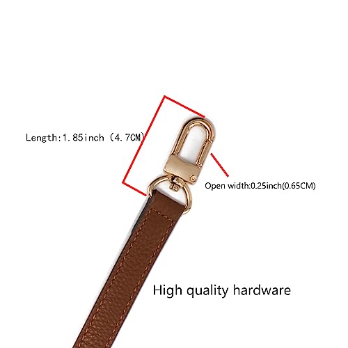 Image of Full Grain Leather Adjustable Replacement Strap Cross Body Bag Purse,1.8 CM Width 18 Colors (Brown)