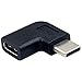 Exuun USB C Type C Male to Female Adapter, Right & Left Angled 90 Degree USB-C USB 3.1 Type-C Male to Female Extension Adapter for Laptop & Tablet & Mobile Phone (USB C M/F Right Angle)