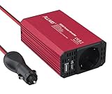 【Kompakt und Tragbar】- Auto AC Stecker direkt in Ihre Zigarettenanzünderbuchse, die Länge des Kabels ist 80cm, um Menschen zu befriedigen, die leicht auf dem Rücksitz sitzen, mit Befestigungsband, das bequemer zu halten ist.