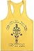 Eastabile Mens Gym Tank Tops Bodybuilding Fitness Workout Vest Tanks (M, Yellow)