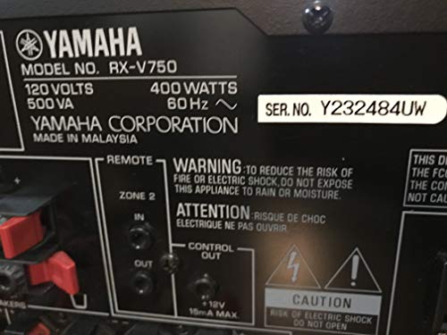 Yamaha Rx-V750 7.1-Channel Digital Home Theater Receiver (Black) #TOP5