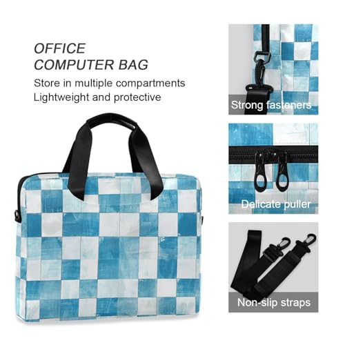 Maletín para laptop 15.6 pulgadas azul claro con cierre miniatura 6