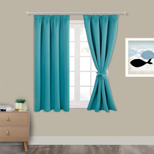Hiasan Pencil Pleat Blackout Thermal Insulated Curtains, Bedroom and Living Room with Tiebacks - Image 2