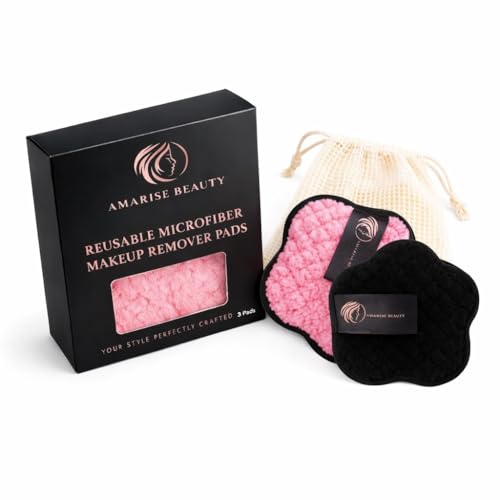 Star-Shaped Microfiber Makeup Remover Pads Set, 4.1" | Ultra-soft...
