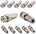 OdiySurveil(TM) 20PCS BNC Male Twist-on Coax Coaxial Connector for CCTV Security Camera