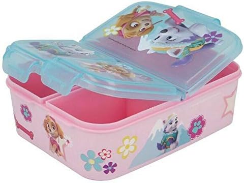 gold1 Paw Patrol Skye Nina Girls Design Kids Character 3 Compartment Sandwich Lunch Box