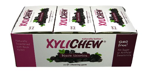 Xylichew, Gum Black Licorice, 12 Count #TOP2