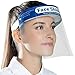 Produktbild Visier Gesichtsschutz Face Shield 10 Stück wiederverwendbar waschbar Gesichtsvisier Gesichtsschirm Spritz Schutz aus Kunststoff mit bequemer Polsterung entspiegelt transparente Alltag Maske Bedeckung