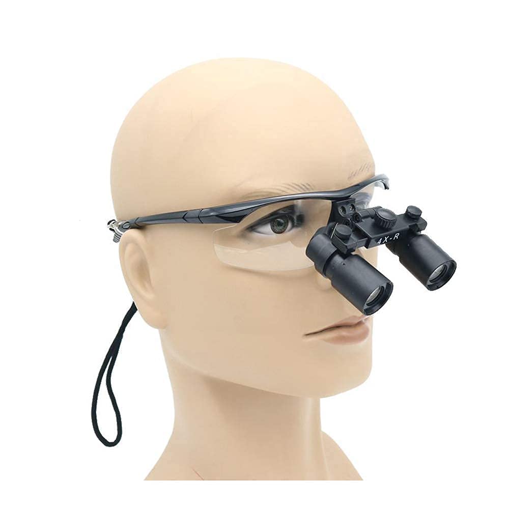 Lupa con luz, lupa dental quirúrgica 4X, lupas binoculares con faros, lupa médica para estomatología, ginecología, cardiología, cerebro, S