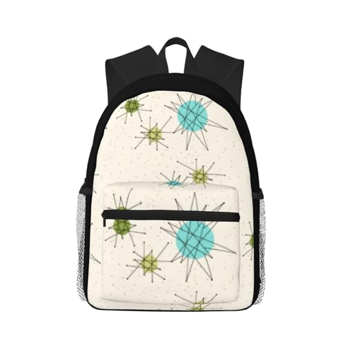 Iconic Atomic Starbursts Foldable Backpack 20l - Lightweight And Compact Travel Backpack For Commuting, Traveling