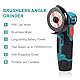 Mini Akku Winkelschleifer, 3 Zoll Professional Kabelloses Elektrisches Trennschleifer 12V, 19500 U/min mit 2 Stück 1500 mAh-Akku