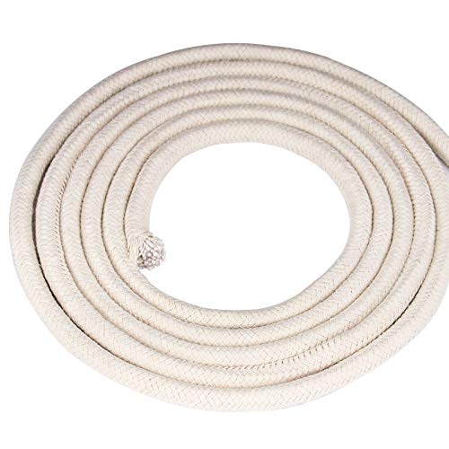 HOZEON 3/8 Inch x 164 Feet Natural Cotton Rope, White Heavy Duty Clothesline Cord Craft Knitting Thread String Wall Hanging Rope for Plant Mirror Garden DIY Decoration Hanger by HOZEON - Image 5