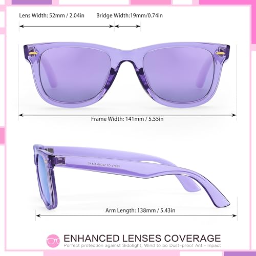 FancyPink Women's Polarized Sunglasses- UV400 Protection Mirrored Beach Eyewear, Designer Fashion Sunglasses - Medium Fit3