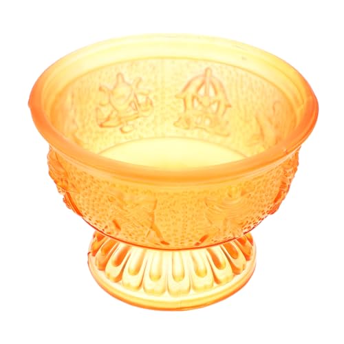 HOLIDYOYO Coppa Decorativa Buddista Per Offerte Religiose Bicchiere Multiuso Per Cerimonie e Decorazioni Domestiche Design Con Motivi Auspiciosi