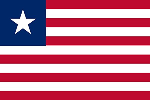 Drapeau Libérie moyen format horizontal 0.96m² pour mât
