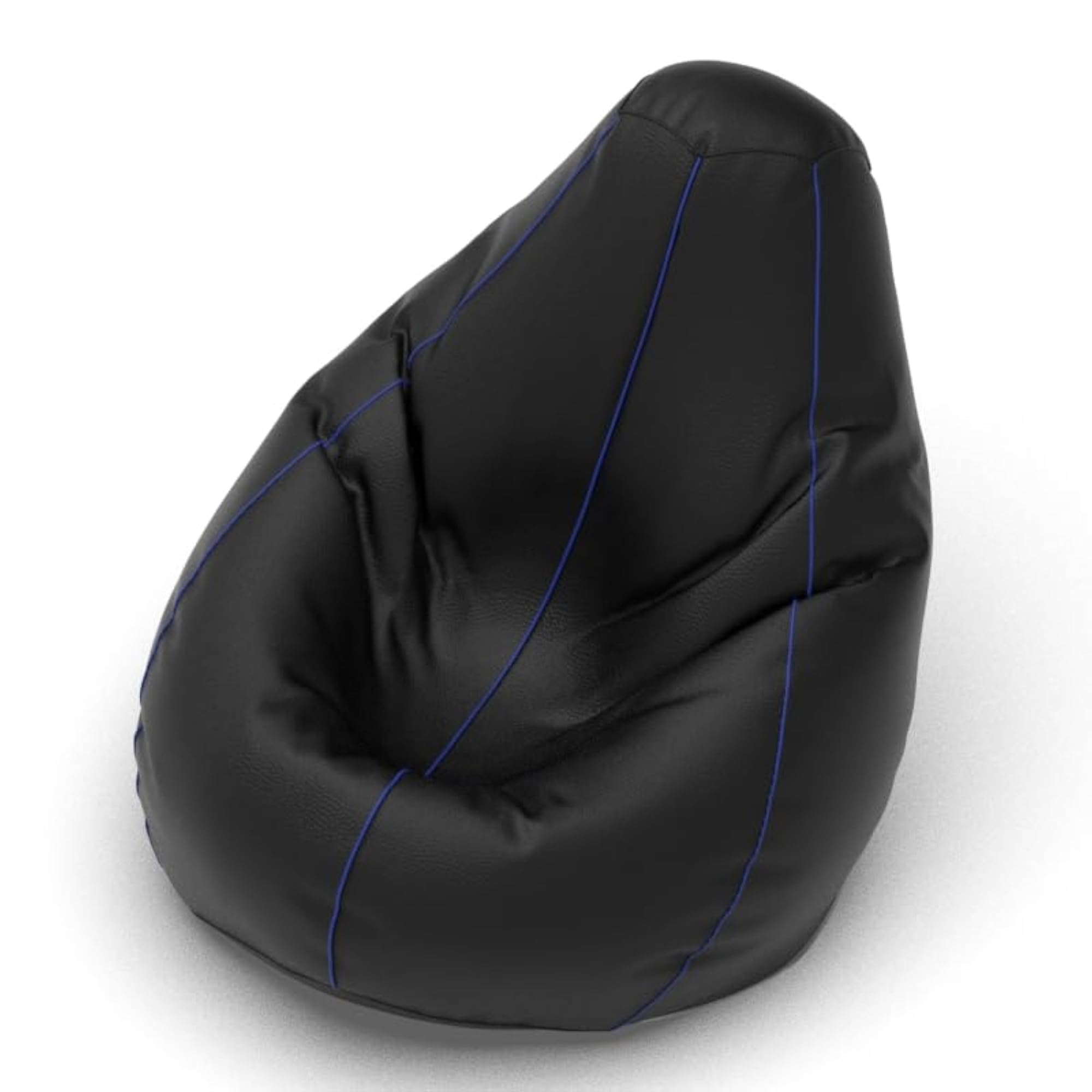 Bean Bag Chair Cover, Black & Blue