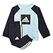 adidas I 3SLOGO Jog FL Chndal, Top:Hazy Sky/Legend Ink Bottom:Legend Ink F17/White, 12 Meses Unisex bebé