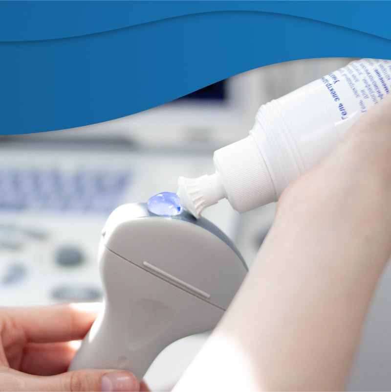 Cura Farma Gel conduttore trasparente Ecografia ad Alta Conduttività (Blu) 1 Lt (3 Confezioni)