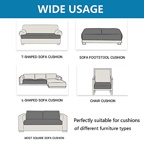 image for NC HOME Water Repellent Sofa Seat Cushion Covers Durable Sofa Cushion 