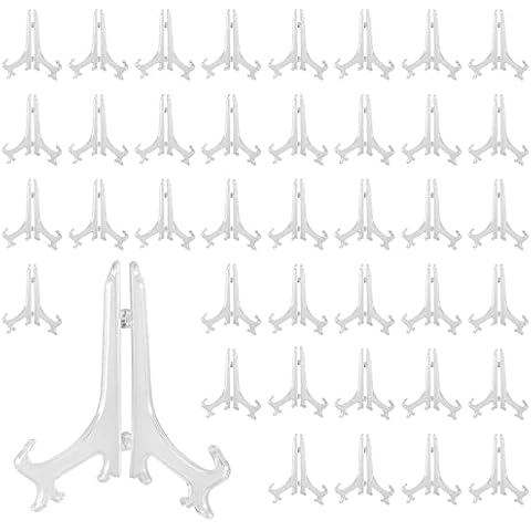 KOHAND 40 Packs Plastic Easels for Displays Cover