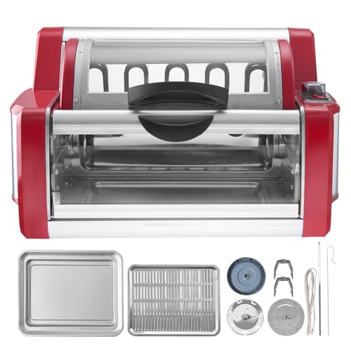Happybuy 10” Shawarma Grill Machine, Electric Chicken Cooker, Stainless Steel Rotisserie, Gyro Doner Kebab Oven for Home, Restaurant, Kitchen, Parties