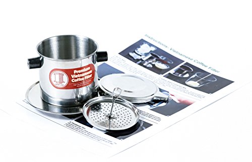 Vietnamesischer Kaffeefilterpresse aus Edelstahl, 237 ml, geeignet für französisches Mahlen, 2 Stück – Ansicht 2