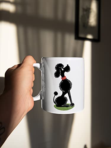 Tasse mit Poodle - Lustig Kaffee-Tasse Geschenk-Idee für Ihn Vatertagsgeschenk Vatertag Herrentag Fototasse