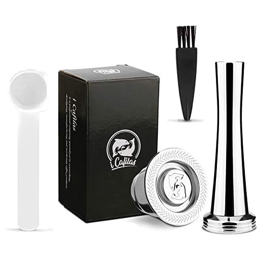 i Cafilas Cápsula de café Nesspress Recargable Reutilizable,Cápsulas Filtros rellenable de Acero Inoxidable para Nespresso