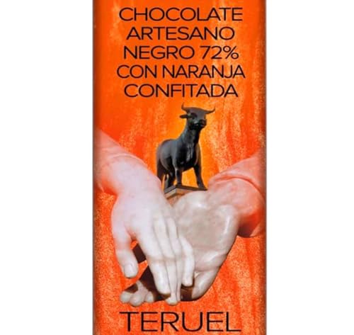 Chocolate Artesano Negro 72% con Naranja Confitada - 125gr
