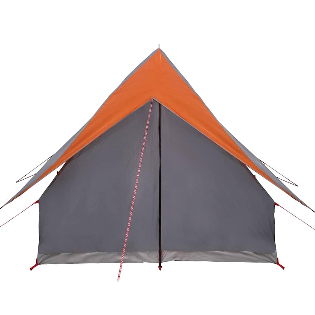 Tente familiale avec toit en toile vert et blanc, tente jetable en fibre de verre en polyester imperméable pour camping, famille, sac de transport inclus