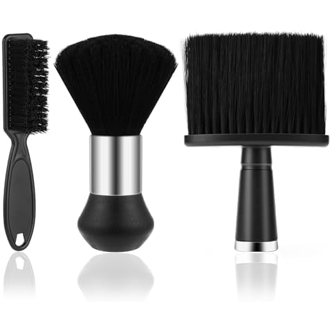 3 Pcs Barber Brush Set for Haircuts Cover