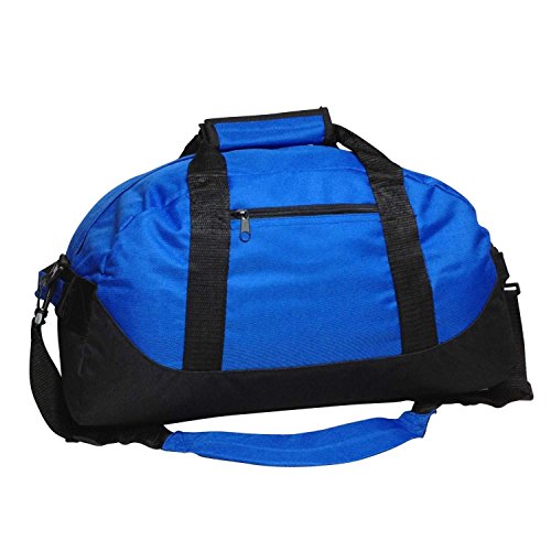 iEquip Duffle Bag, Gym Bag, Heavy Duty Travel Bag Two Tone (Royal - medium (18