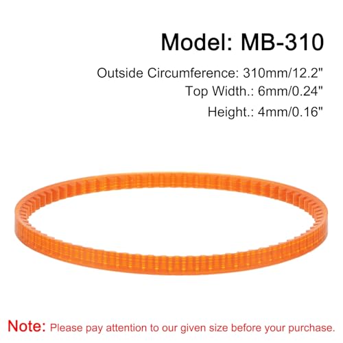 Courroies machine à coudre MB-310 uxcell résolvant les sauts de point longueur 310mm - 3