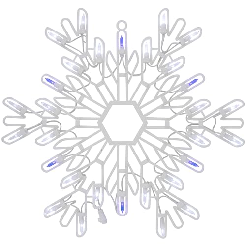 LED Lighted Snowflake Christmas Window Silhouette - 15