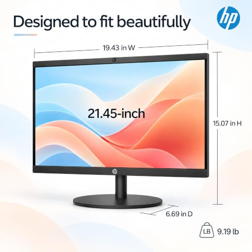 HP 22" FHD All-in-One Desktop Computer • 16GB DDR5 RAM • 512GB External and 128GB UFS Storage • The New Version for Everyday Efficency • Intel Processor N200 • Office 365 for the Web • Black - image 9