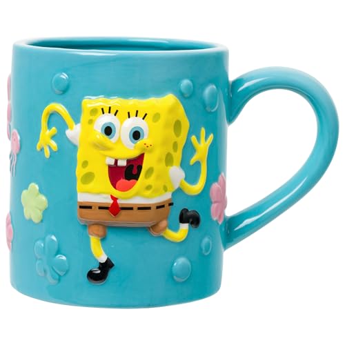 Taza de cerámica 3D SpongeBob 20oz Silver Buffalo miniatura 1