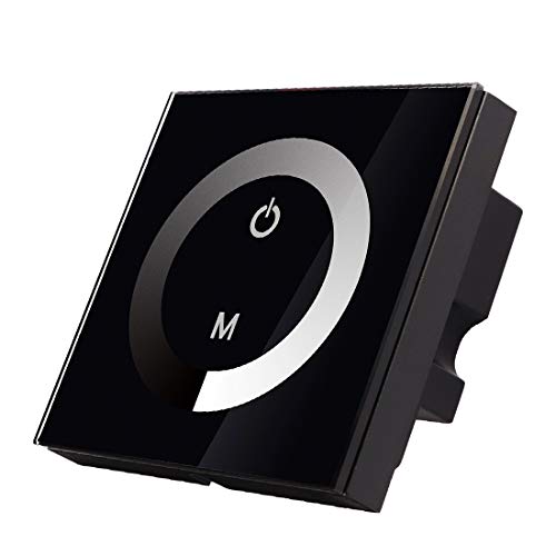 New Lon0167 LED di controllo per dimmer RGB a colori con pannello a sfioramento DC12-24V(DC12-24 ν-montierte, vollfarbige RGB-Dimmer-Controller-LED mit Touchpanel