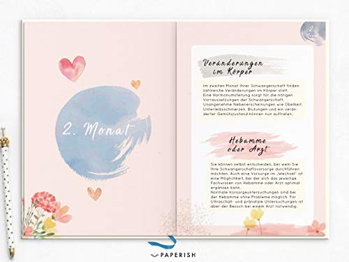 UNSER SCHWANGERSCHAFTSTAGEBUCH: Die schönsten Momente und Erinnerungen der Schwangerschaft (PAPERISH® Geschenkebücher) (PAPERISH Geschenkbuch, Band 1)