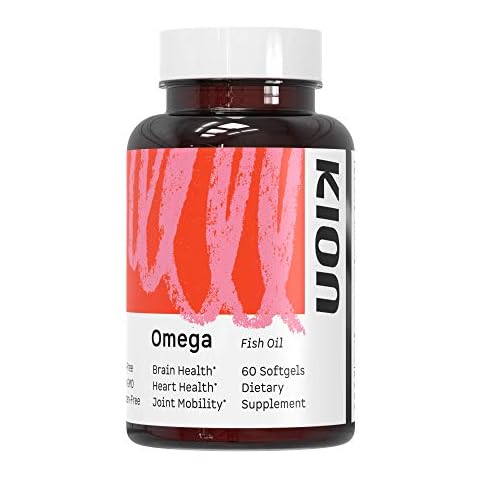 Kion Omega - Omega 3 Fatty Acid Supplements - DHA Supplements - Mini Fish Oil Softgels - Omega 3 DHA EPA Fish Oil Pills - Fish Oil 1,000 mg - 30 Servings Cover