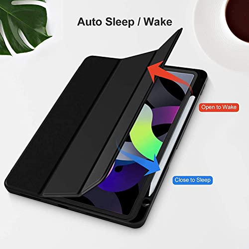 Image of ProElite Case for Apple iPad Air 11 inch M4 /M3 /M2 2026 /2025 /2024, Air 5th /4th Gen 10.9 inch [Auto Sleep /Wake Cover] [Pencil Holder] [Soft Flexible Case] Recoil Serie, Ocean Blue