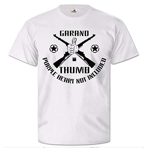 T-shirt M1 Army Waffe Grand Thumb Blanc XXXL haut militaire de collection pour homme